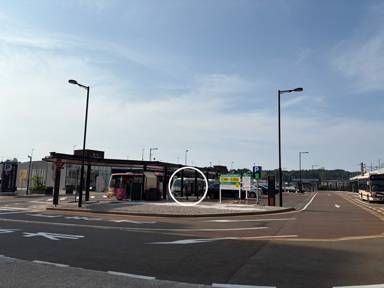 JR芦原温泉駅 無料シャトルバスのりばのご案内